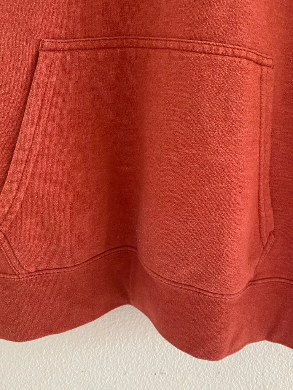 The North Face Drew Peak Big Logo Hoodie Burnt Orange Rust Men's Large